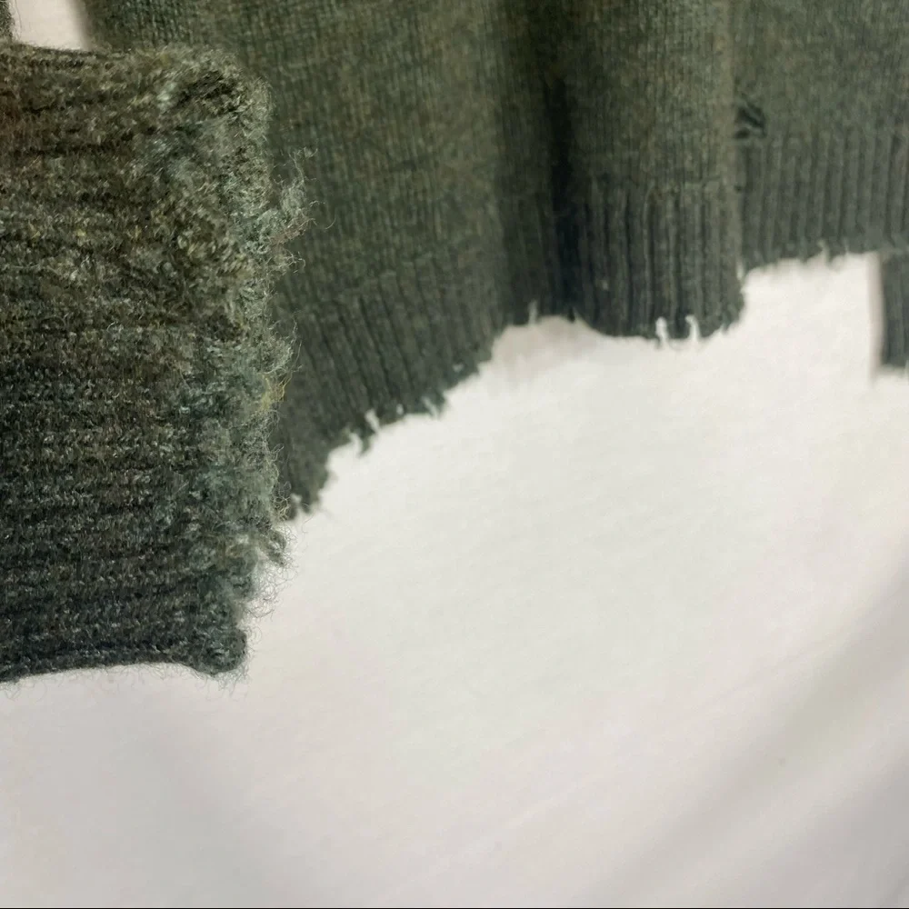 Bailey 44 Cinderella sweater green wool blend S - Picture 5 of 10